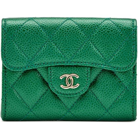 Chanel Card Holder Quilted Caviar Gol